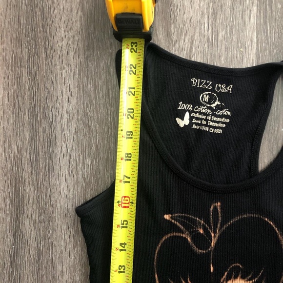 Upcycled Cute bleach painted peach graphic with "Just Peachy" text - Picture 7 of 7